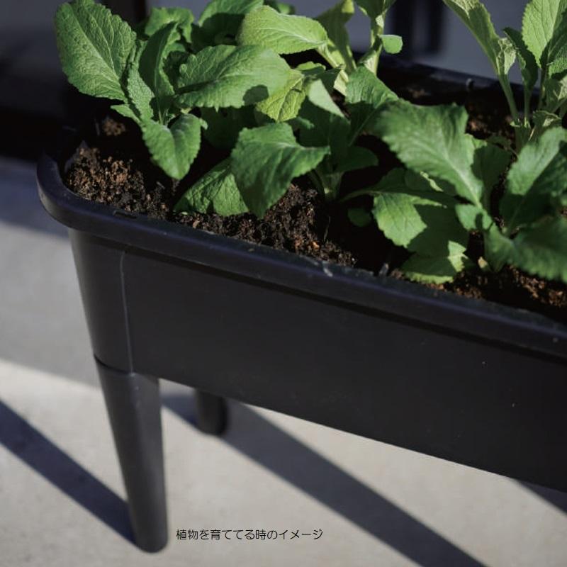 花・観葉植物用ポット レイズドベッドプランター 760 BK 1 97301 組立式 MIRAKANA_4