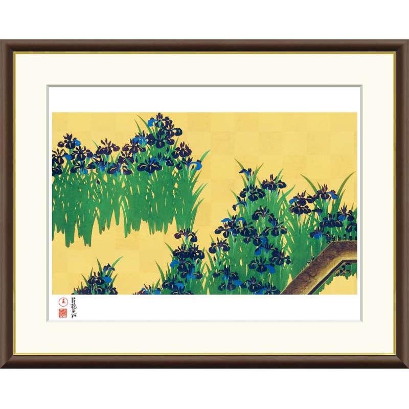 額絵 尾形光琳 八ツ橋図屏風 f8・f6・f4サイズ 日本の名画シリーズ gk