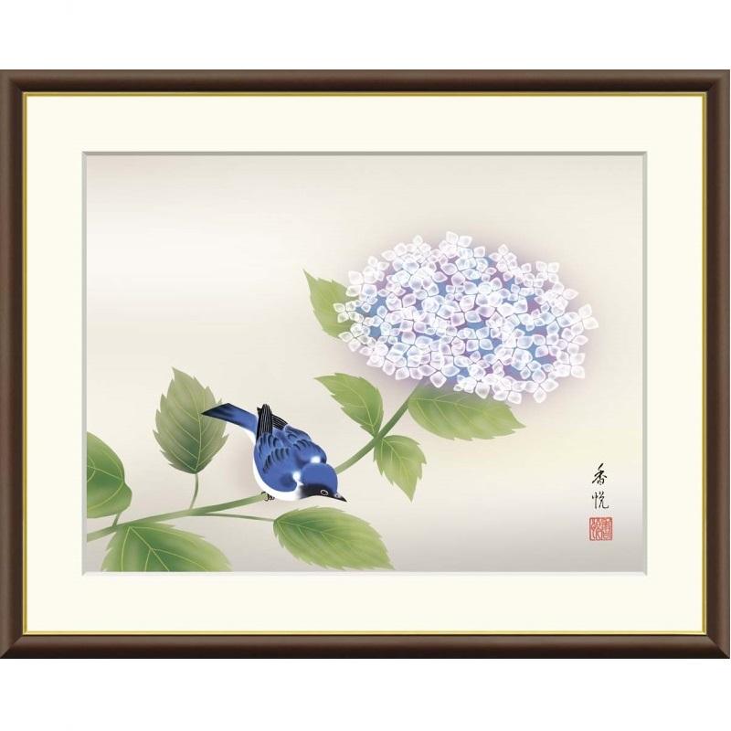 額絵 西尾香悦 紫陽花 f8・f6・f4サイズ 現代日本画シリーズ gk-a5