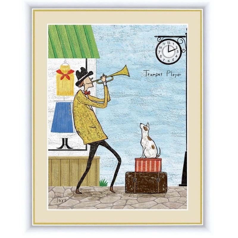 インテリアアート 橋北 太郎 はしきた たろう トランペットプレイヤー F6 G4 Cq012 F6 Gk21 75 G4cq012 D さくらソレイユ 通販 Yahoo ショッピング