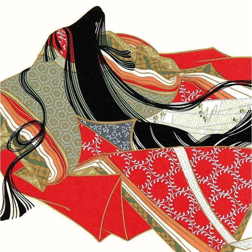 色紙絵 複写複製画色紙 佐竹本三十六歌仙 小野小町 k2-010（代引き不可