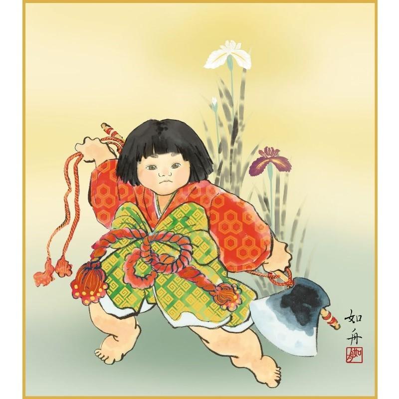 色紙絵 端午の節句 美原如舟 金太郎 Kst 022 代引き不可 Kk M1 57 Kst 022 さくらソレイユ 通販 Yahoo ショッピング