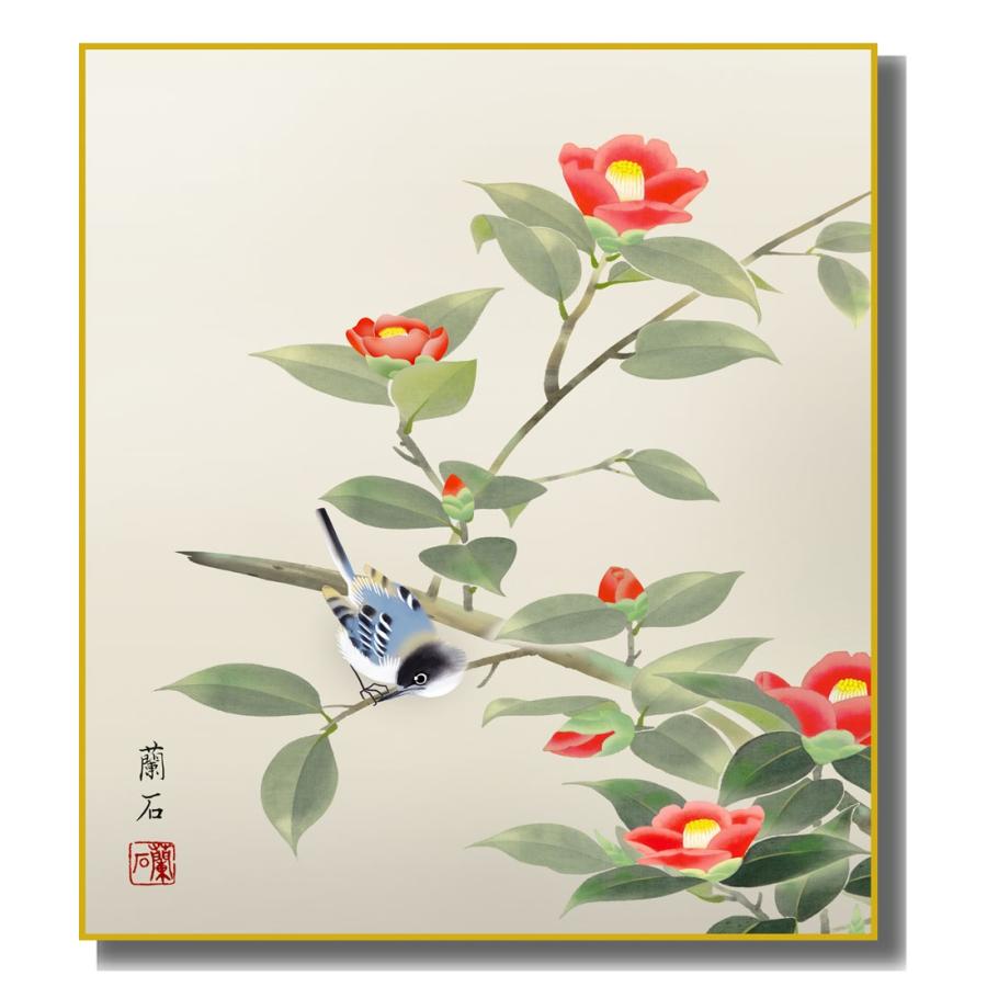 色紙絵 四季絵 四季彩花 椿 K1-24D : さくらソレイユ - 通販 - Yahoo