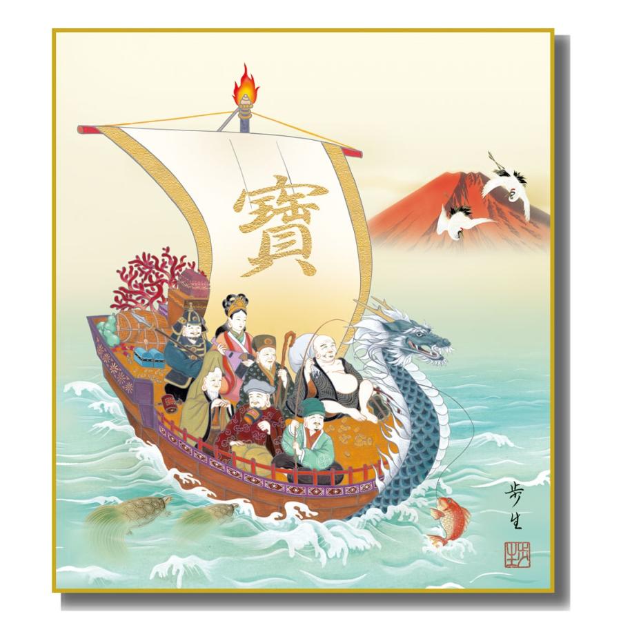 色紙絵 開運画 七福神 K9-059 : さくらソレイユ - 通販 - Yahoo