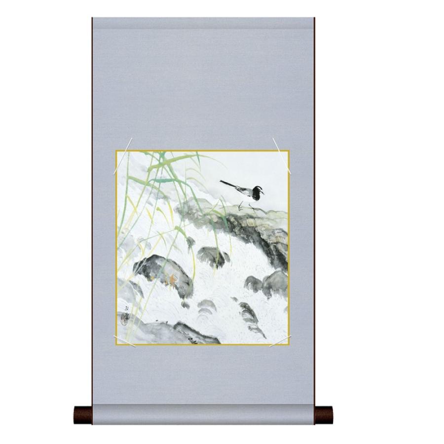色紙掛 名画 模写複製画 川合玉堂 鶺鴒 NG3HEM-001 : さくらソレイユ