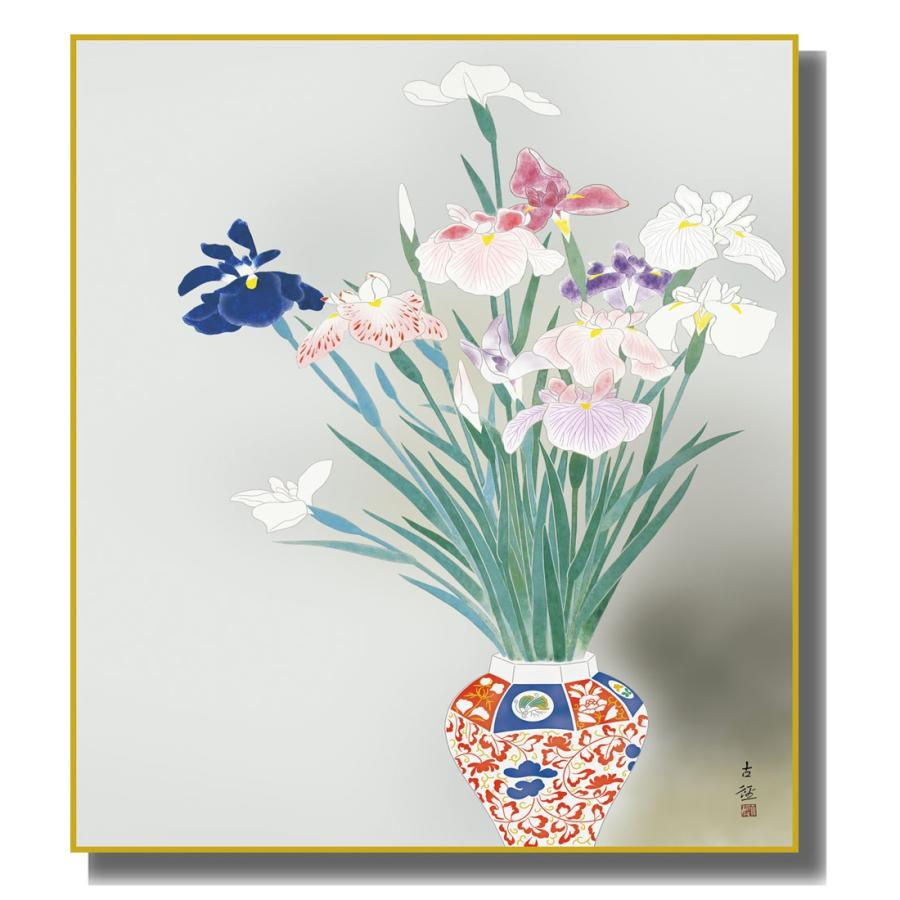 色紙絵 模写複写画 小林古径 菖蒲 K10-087 : さくらソレイユ - 通販