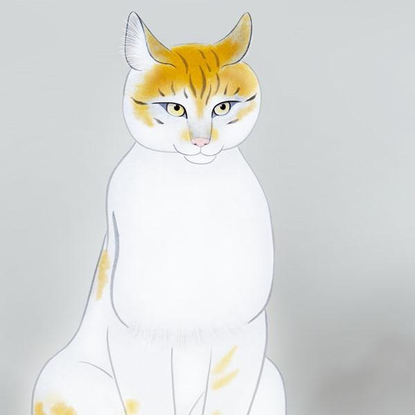 色紙絵 模写複写画 小林古径 猫 K10-090 : さくらソレイユ - 通販
