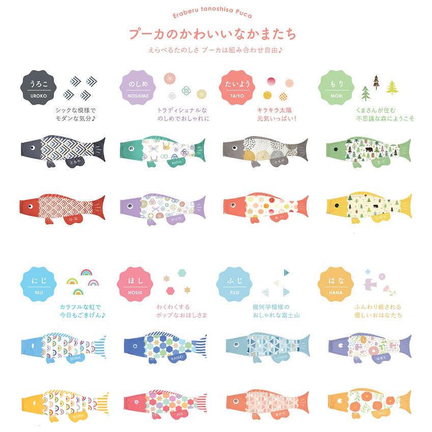 徳永 室内用 鯉のぼり puca プーカ うろこ 600-929 : さくらソレイユ