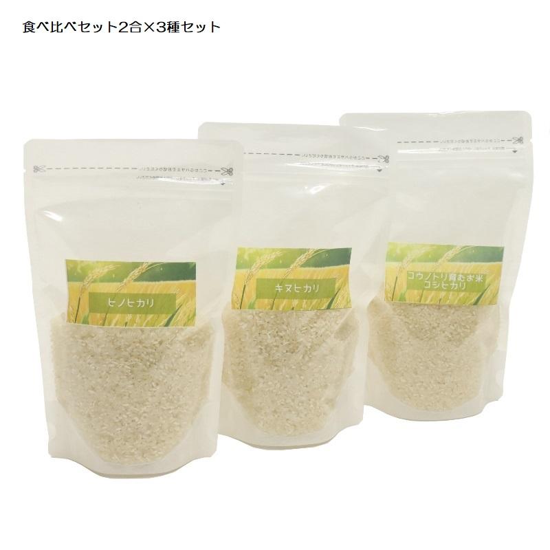 3種のお米食べ比べセット コウノトリ育むお米（コシヒカリ