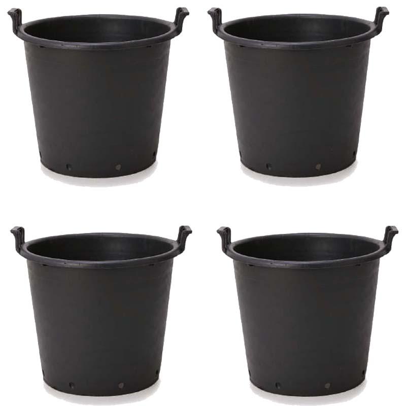 花・観葉植物用ポット ナーセリーポット ハンドル付き 80 4個入り bn