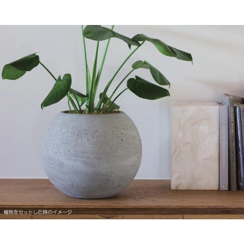 花・観葉植物用ポット ファイバーストーン トゥカナ イグニアス L 48/B 1個入り fs-g04w48e [KTp123]（代引き不可）の画像
