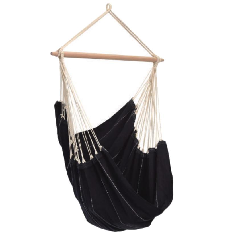 アウトドア ファニチャー アマゾナス BRASIL ハンモックチェア 110/A ブラック（1個入り）kol-amb01k [OLp87] スナップ吊り金具付 （代引き不可）ホテル・オフィスビル・店舗 エクステリア ガーデン アウトドア ファニチャー アマゾナス BRASIL ハンモックチェア 110/A