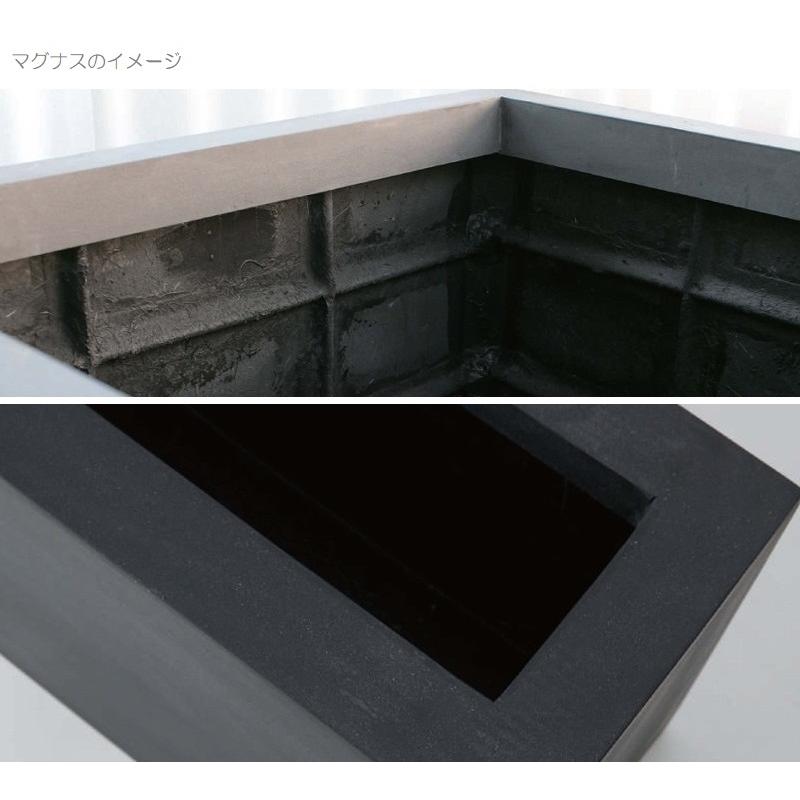花・観葉植物用ポット マグナス ミドルキューブ M 90/L 1個入り kol-m4k090 [KTp21]（代引き不可）_2