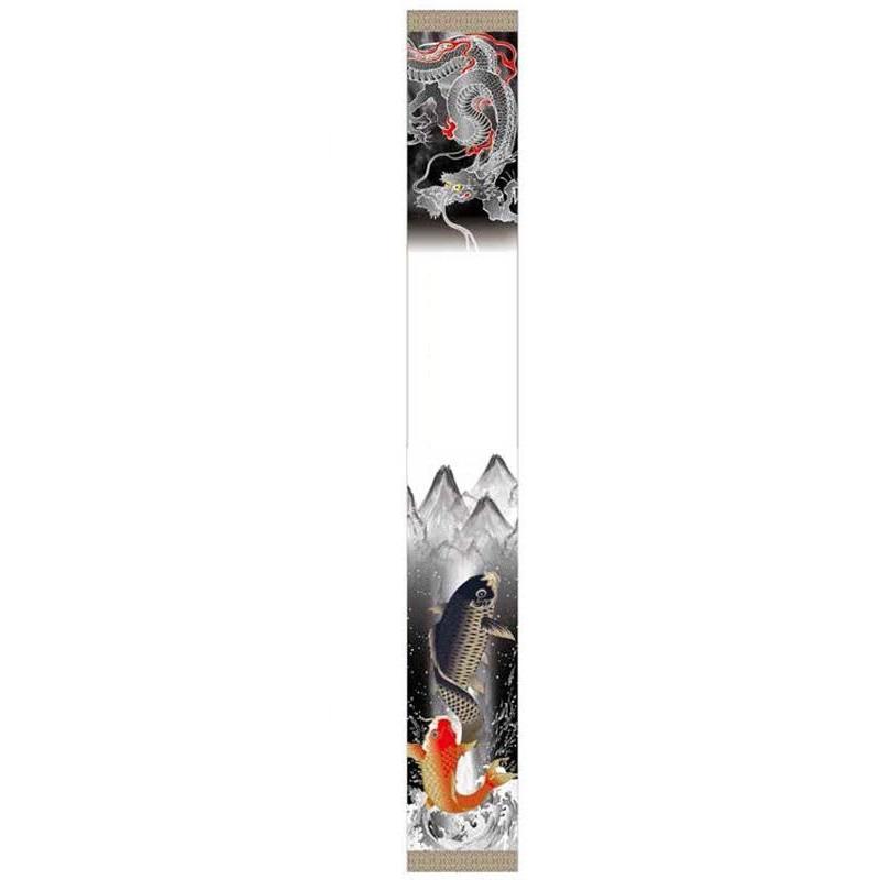 武者絵のぼり 墨絵と登竜門長さ6m×巾73cm(1442260_3