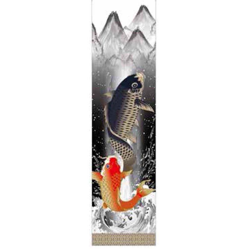 武者絵のぼり 墨絵と登竜門長さ6m×巾73cm(1442260_4