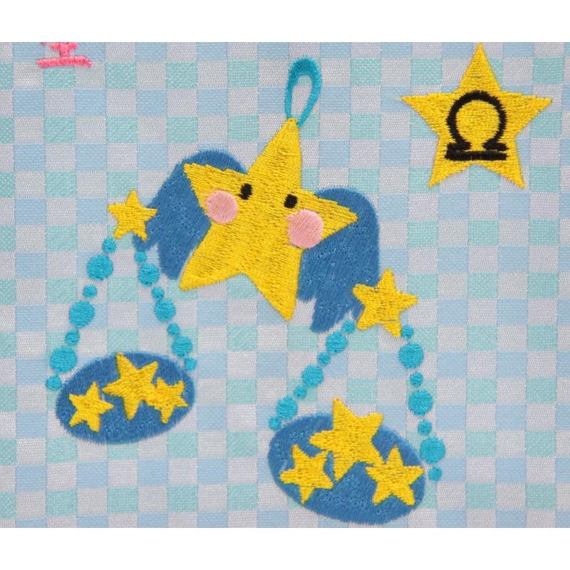 21公式店舗 名前旗 てんびん座 十二星座 ピンク生地 青糸刺繍文字 小 スタンド付き 男の子 女の子 命名 座敷旗 高さ39cm Hosi7 Spo 工場直送 Centrodeladultomayor Com Uy