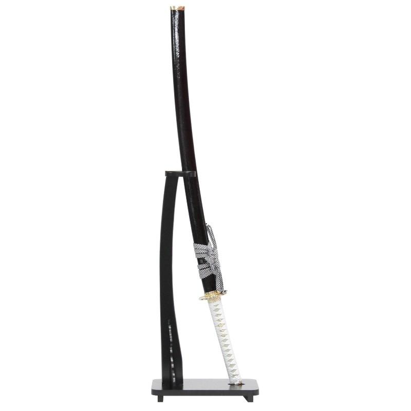 模造刀 幕末シリーズ 勝 海舟 掛け台・刀袋付 大刀 刃紋入り刀身 メッキ合金 neu030 日本刀 美術刀剣 おもちゃ 通販 代引き不可