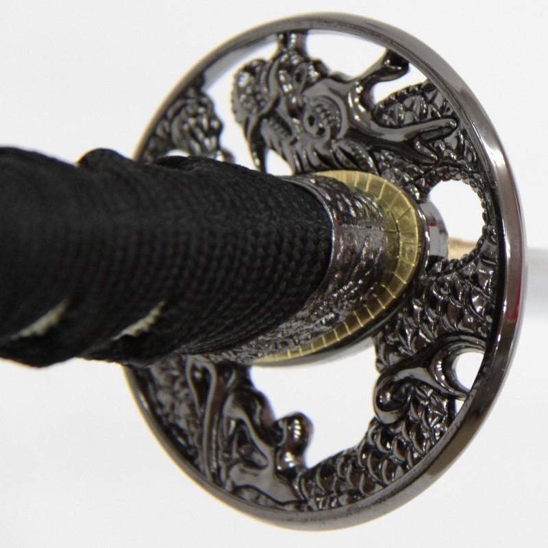 江州兼命。真鍮製 龍透 鍔／箱無し、美品、素晴らしい 見事な細工です。龍神様。 鍔 刀装具 龍透かし鍔 坂本龍馬 装飾品 コレクション 観賞 : TL