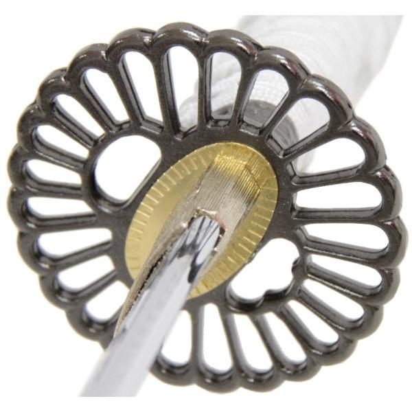 模造刀 刀匠シリーズ 菊一文字 則宗 大刀 刃紋入り刀身 メッキ合金