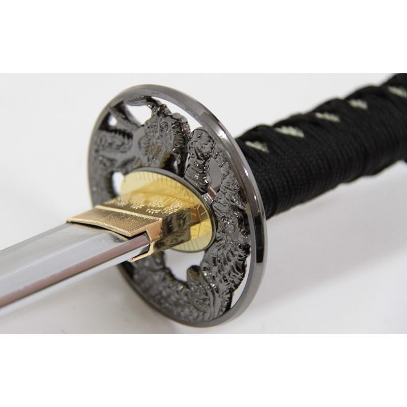 模造刀 刀匠シリーズ 大和守 安定 大刀 刃紋入り刀身 メッキ合金