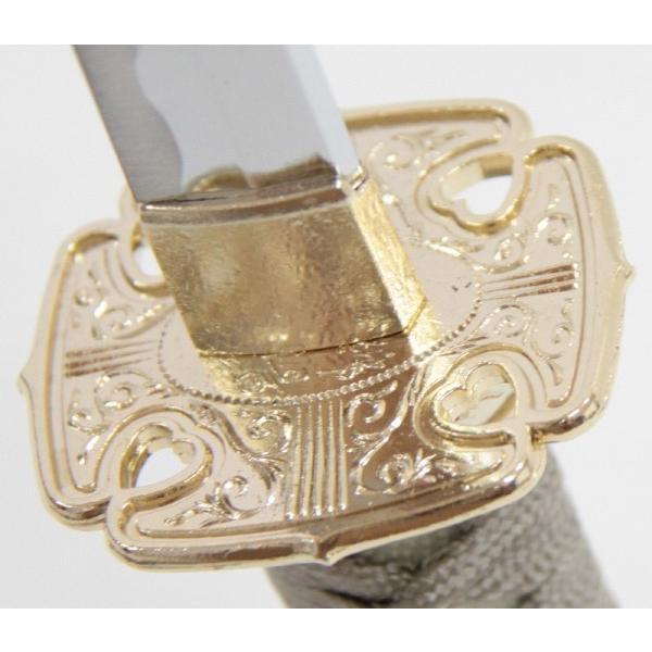 模造刀 懐刀シリーズ ミニ居合刀 銀雲 ミニ刀 刃紋入り刀身 メッキ合金