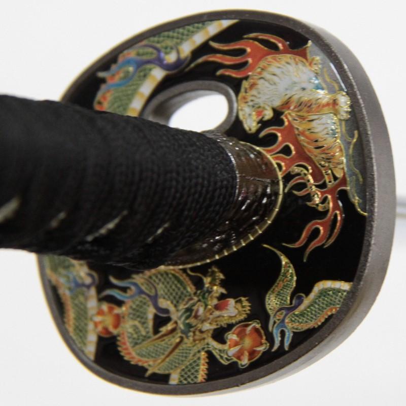 模造刀 幕末シリーズ 岡田以蔵 大刀 刃紋入り刀身 メッキ合金 neu035