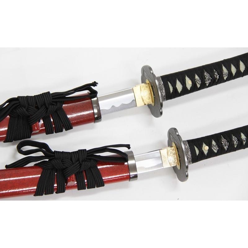 【美品】刀の柄　3個セット 丸に中陰割菱紋 小柄 小刀 / 07-0001 | 三日月美術 | 日本刀販売