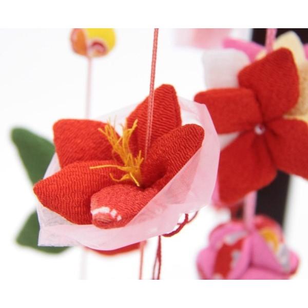 吊るし飾り 12か月の花の蓮 小 スタンド付き 飾り台セット 高さ15cm