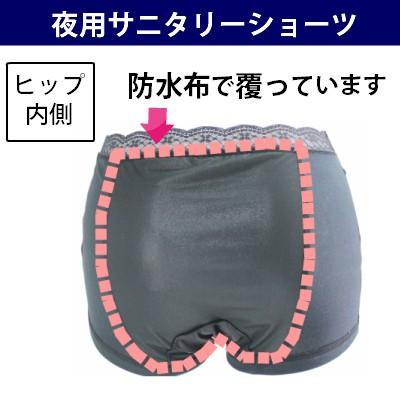 ショーツ2枚　サニタリー1枚LL 黒 ショーツ2枚 サニタリー1枚LL 黒 n，KURO 綿混ストレッチブラック
