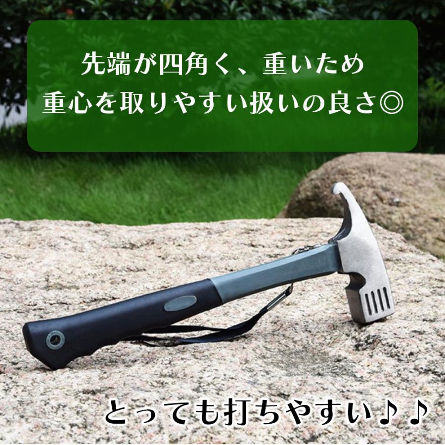 ハンマー ペグ ペグハンマー キャンプ アウトドア トンカチ ソロ