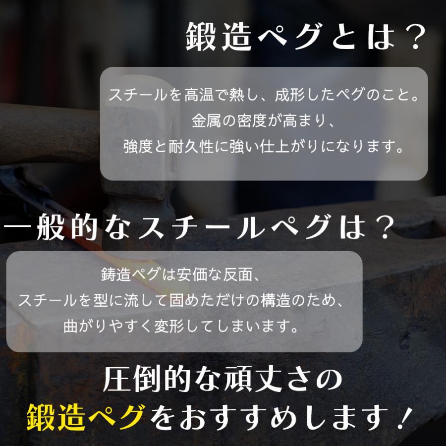 ペグ 鍛造ペグ 軽量 4本 8本 12本 16本 セット 20cm 30cm ペグセット