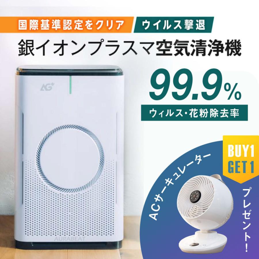 当日発送 ポイント10倍up AG+ 銀イオン 空気清浄機 空気清浄器 約