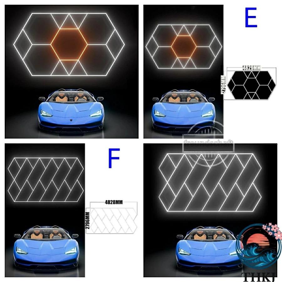 ハニカムライト ヘキサゴンライト LED THKJ 高輝度 ガレージ用六角形LEDライト 6500K 純白色光 使いやすい おすすめ 人気 注目アイテム 便利グッズ 毎日使いに_14