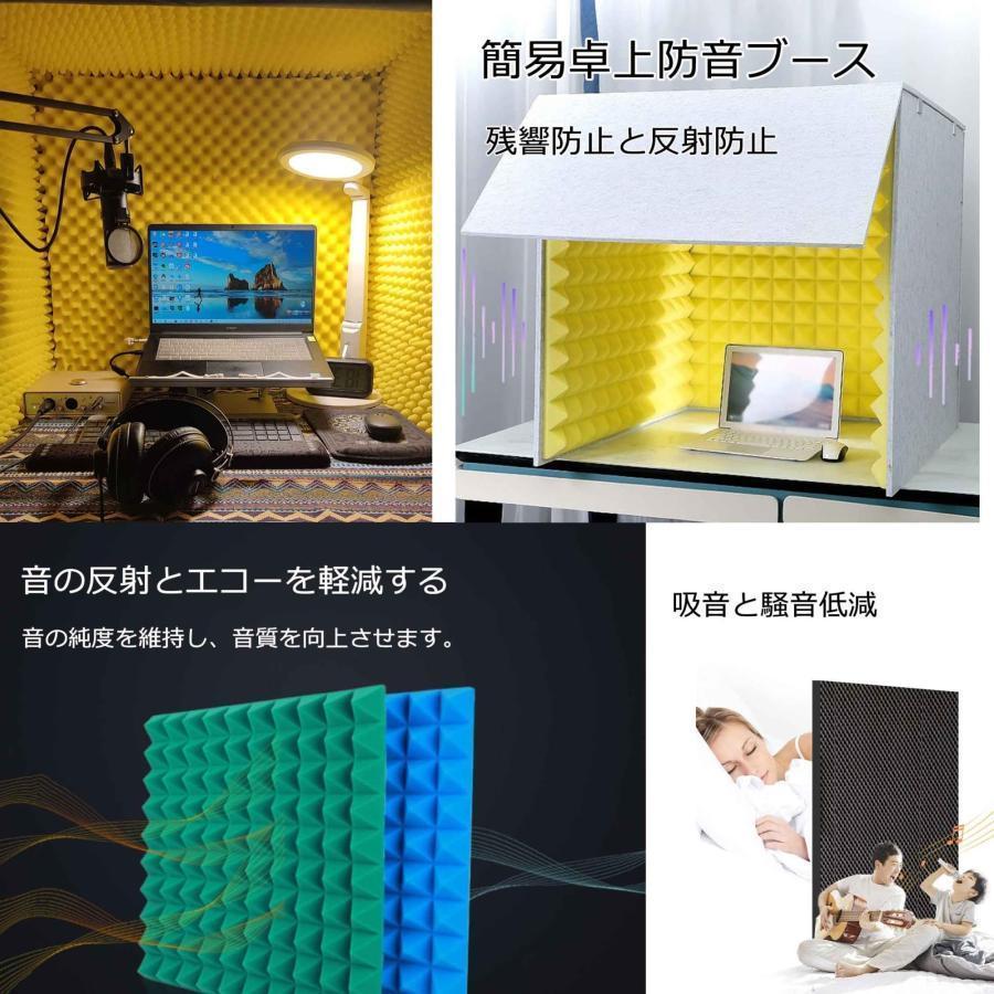卓上吸音ボックス 自宅 天板付き 1人用 簡易防音室 THKJ 吸音ブース パーソナルブース 防音ボックス 折りたたみ 組み立て式 高密度吸音綿 使いやすい_8