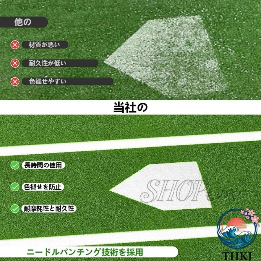 野球バッターマット 大型 高密度人工芝 THKJ 打撃練習 室内屋外 学童用 使いやすい おすすめ 人気 注目アイテム 便利グッズ 毎日使いに あると便利 収納便利の画像