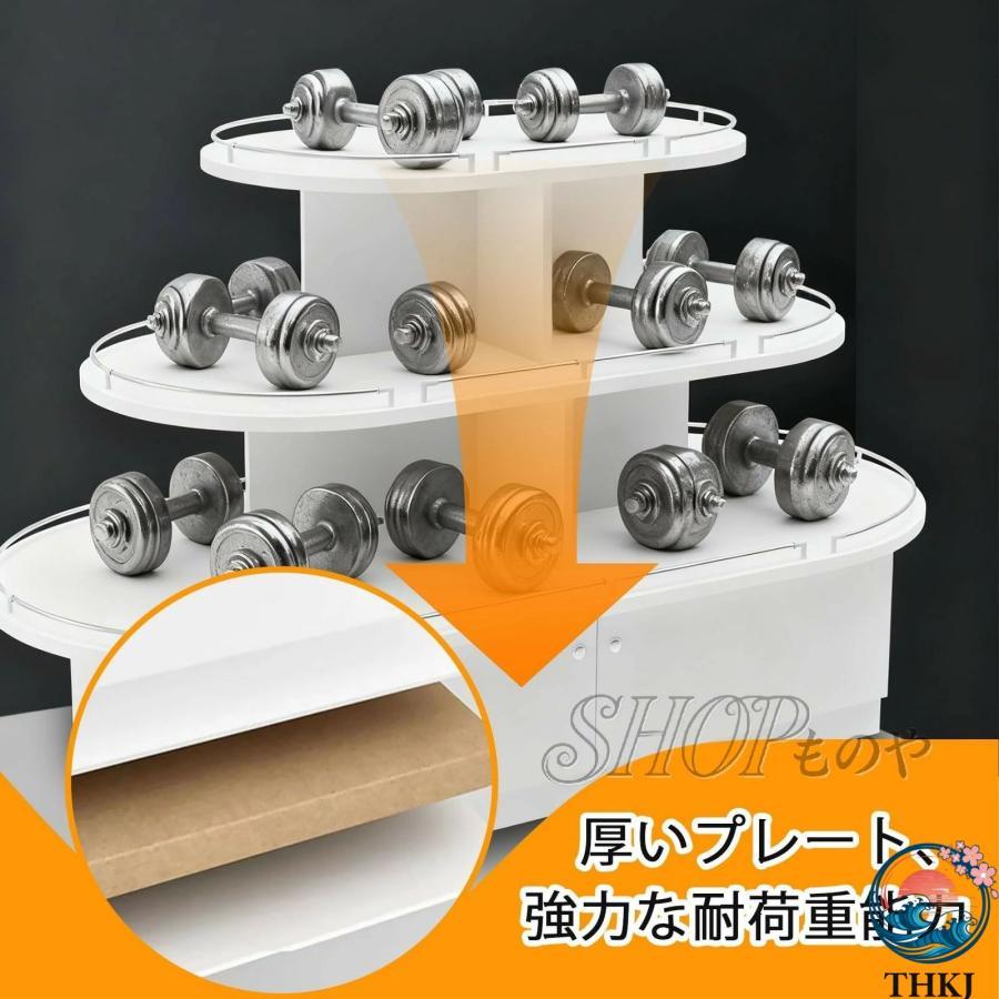 陳列棚 スーパーの棚 スーパーマーケットの棚 強力な耐荷重 ガードレール THKJ 店舗什器 商品棚 収納スペース オープンシェルフ 多層構造 おしゃれ 快適の画像