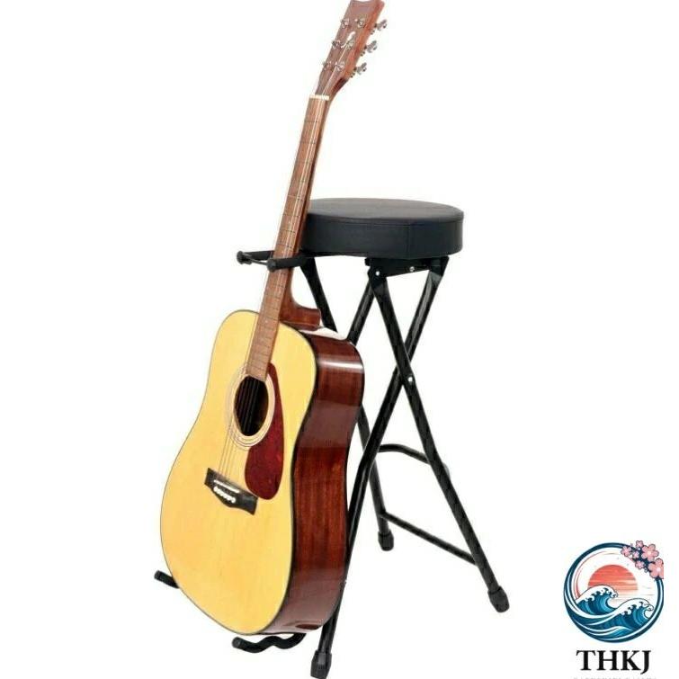 ギター椅子 ギタースタンドチェア 折りたたみ ギター立て 楽器スツール