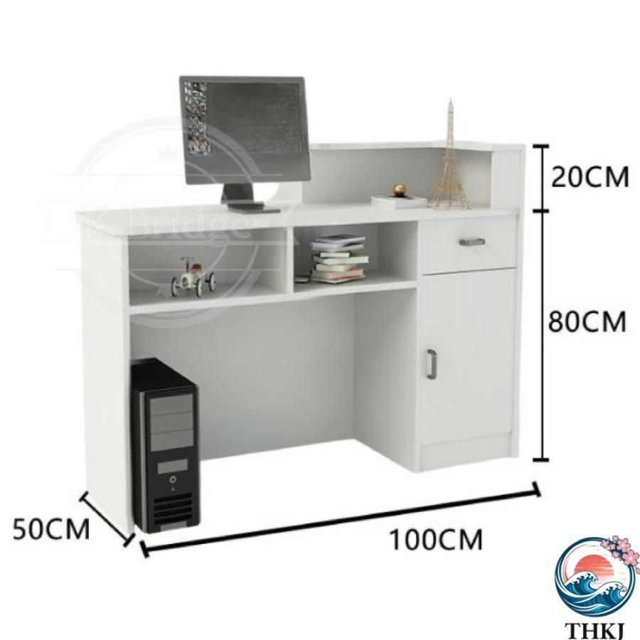 受付カウンター 木製カウンターテーブル 幅120cm 企業フロントデスク 