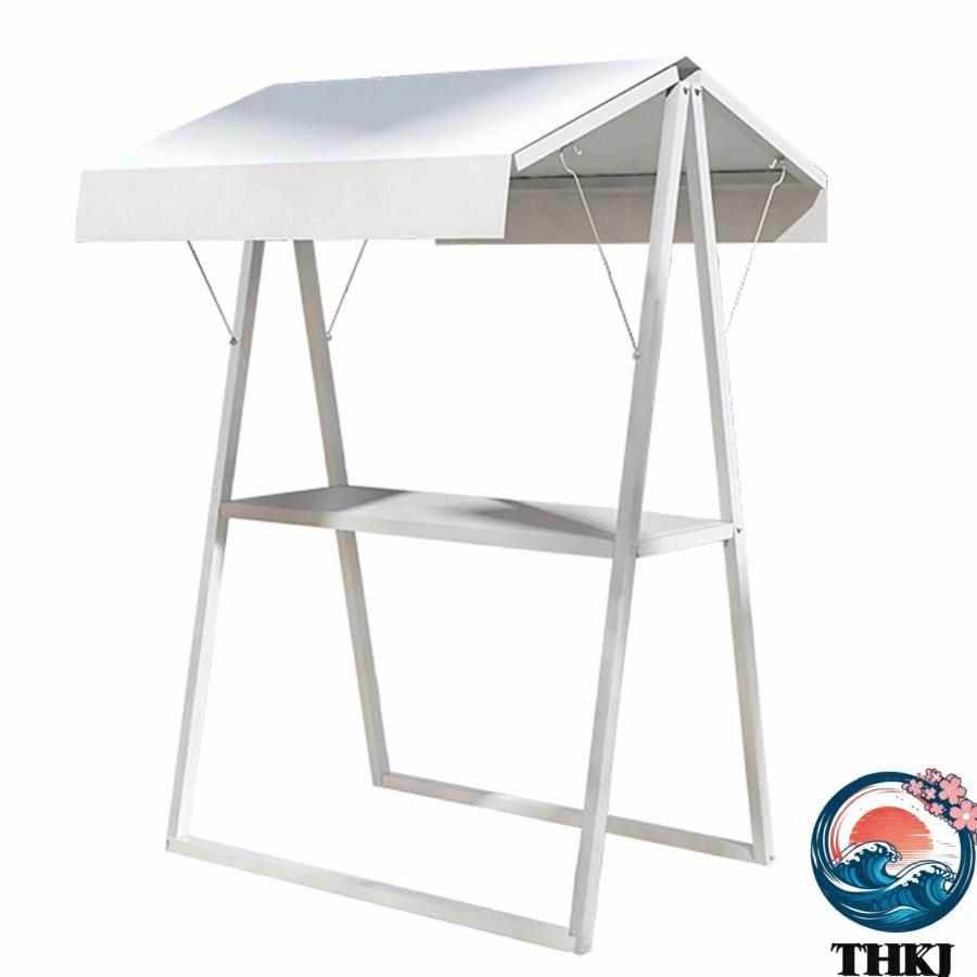 屋台ブース 折りたたみ式屋台セット 鉄製 耐荷重250kg THKJ 幅150 200×奥行100×高さ220cm 仮設ディスプレイスタンド 店頭販売 使いやすい おすすめ_8