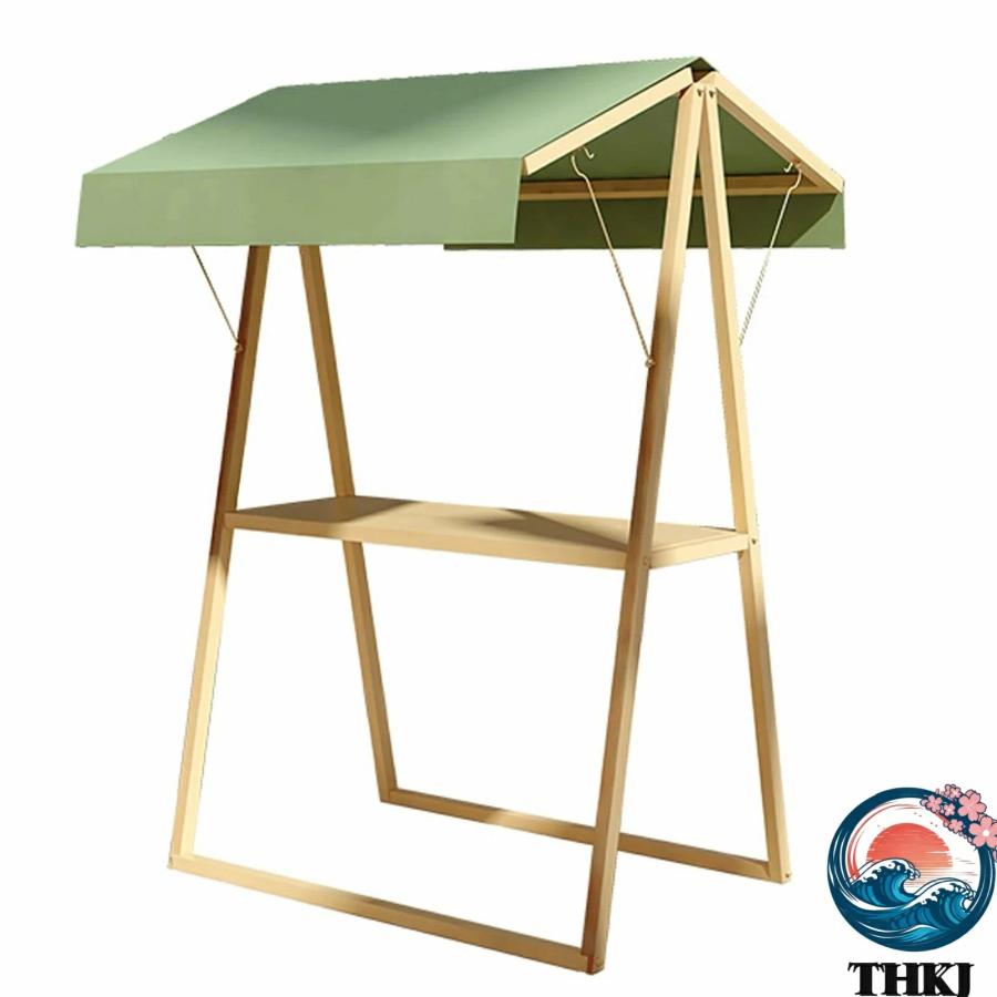 屋台ブース 折りたたみ式屋台セット 鉄製 耐荷重250kg THKJ 幅150 200×奥行100×高さ220cm 仮設ディスプレイスタンド 店頭販売 使いやすい おすすめ_9