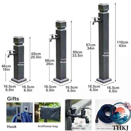 屋外水栓 立て水栓 ガーデン水栓柱 THKJ 凍結防止 自立型 アルミ合金製 真鍮製タップ 使いやすい おすすめ 人気 注目アイテム 便利グッズ 毎日使いに_1