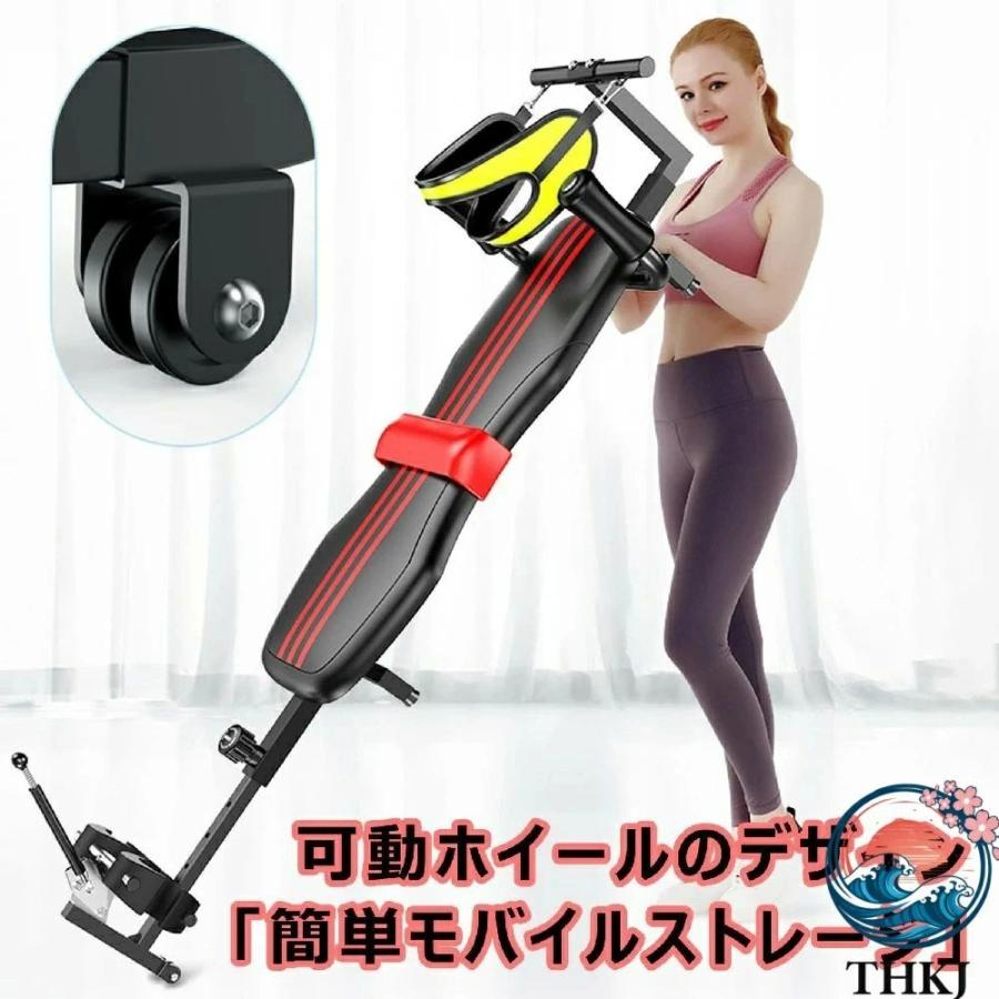 全身ストレッチ伸ばし器具 バックストレッチャー ストレッチ器具 腰椎牽引ベッド 猫背 THKJ 背筋 ツボ押し 腰痛対策 腰枕 反り腰改善 使いやすい おすすめの画像