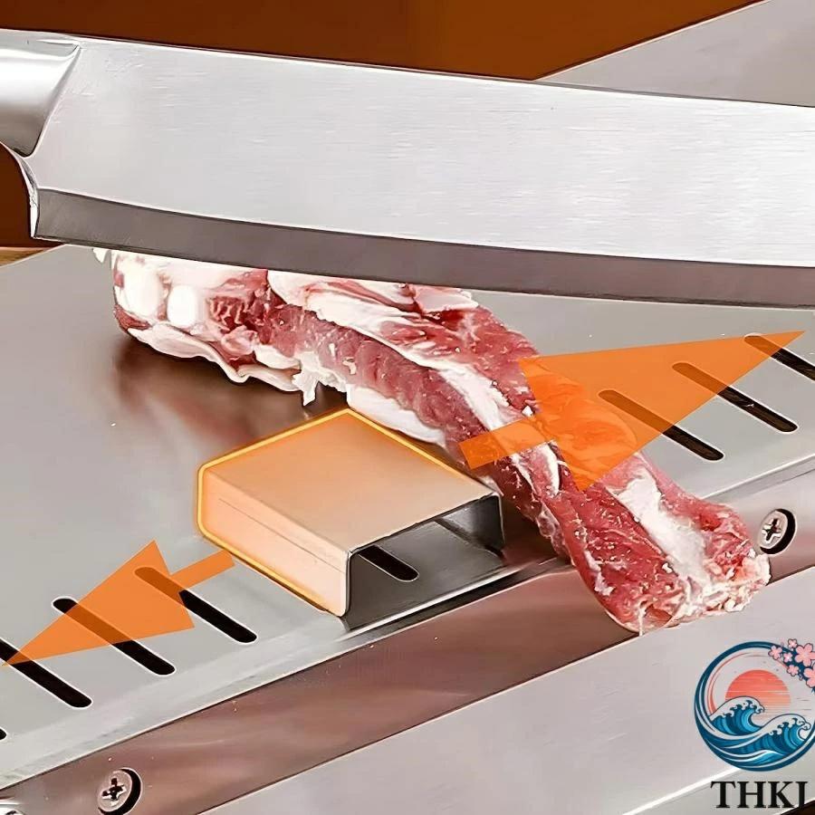 手動ミートスライサー 冷凍肉 小型 THKJ 骨切り 包丁 ステンレス 使いやすい おすすめ 人気 注目アイテム 便利グッズ 毎日使いに あると便利 人気アイテムの画像