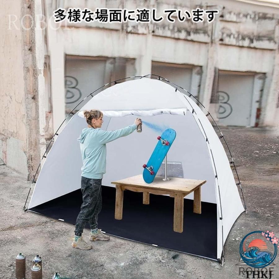 塗装ブース(新品) ポータブル塗装ブース 組立簡単 メッシュ仕様 屋外屋内兼用 DIY 塗装