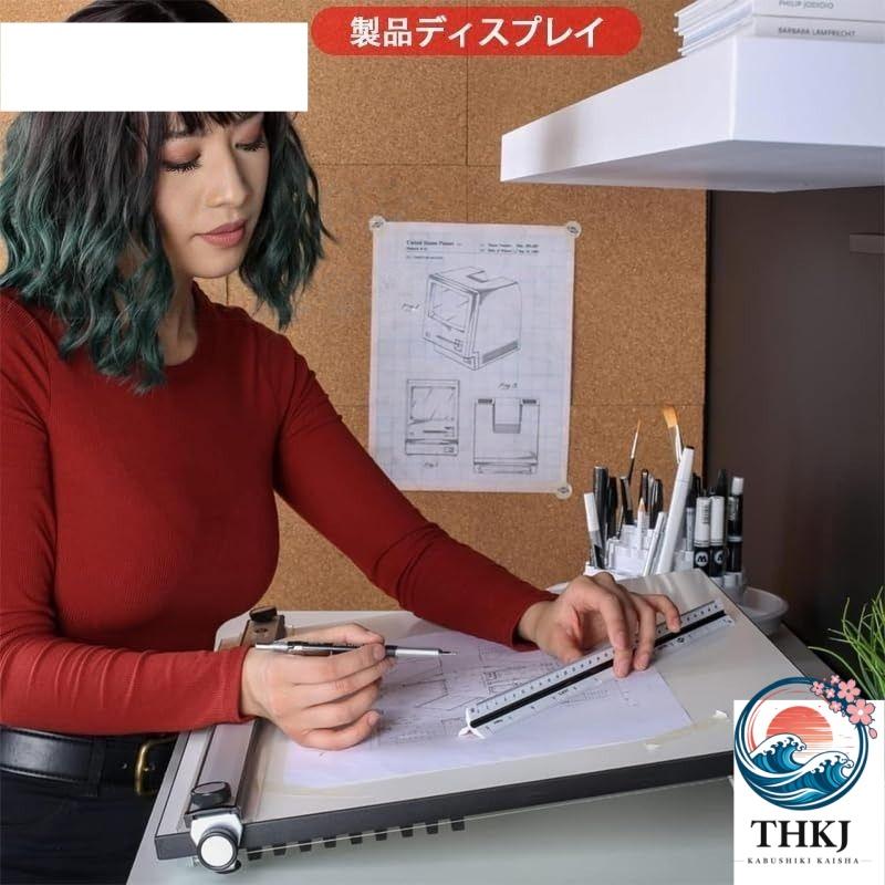 A2 製図板 建築製図 平行定規付き 軽量 ポータブル 設計作業用具 学生