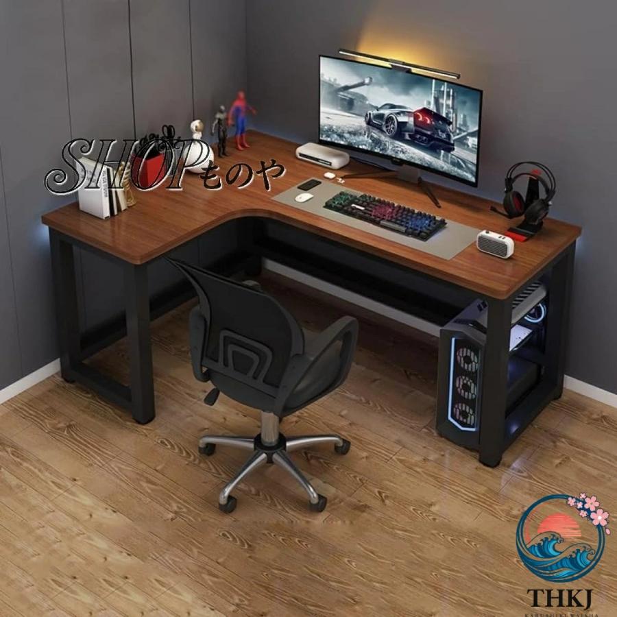ゲーミングデスク L字型 コーナーゲーム パソコンデスク 勉強机 THKJ