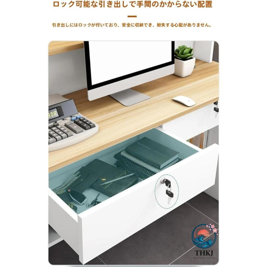 レジカウンター 受付カウンター 組み立てレジ台 木製のレセプショ レジ