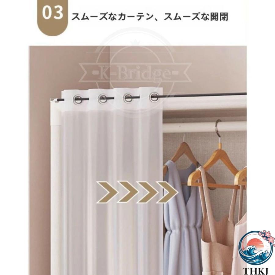 ワードローブ クローゼット 洋服収納 ハンガーラック 引き出し付き THKJ 大容量 防塵 防虫 防湿 簡易ポータブル組立 使いやすい お手入れ簡単 便利グッズ_8