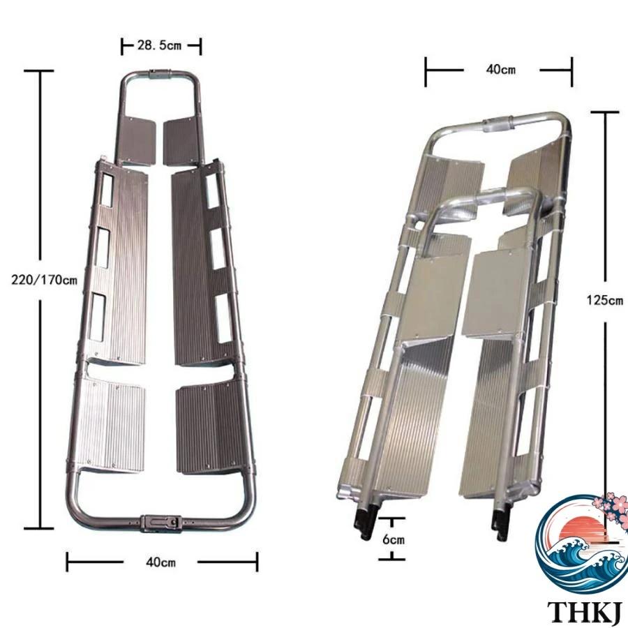 医療用緊急ストレッチャー アルミニウム合金伸縮式脊椎ボー THKJ ドストレッチャー固定キット 軽量スクープタイプの患者移送 使いやすい おすすめ 人気の画像