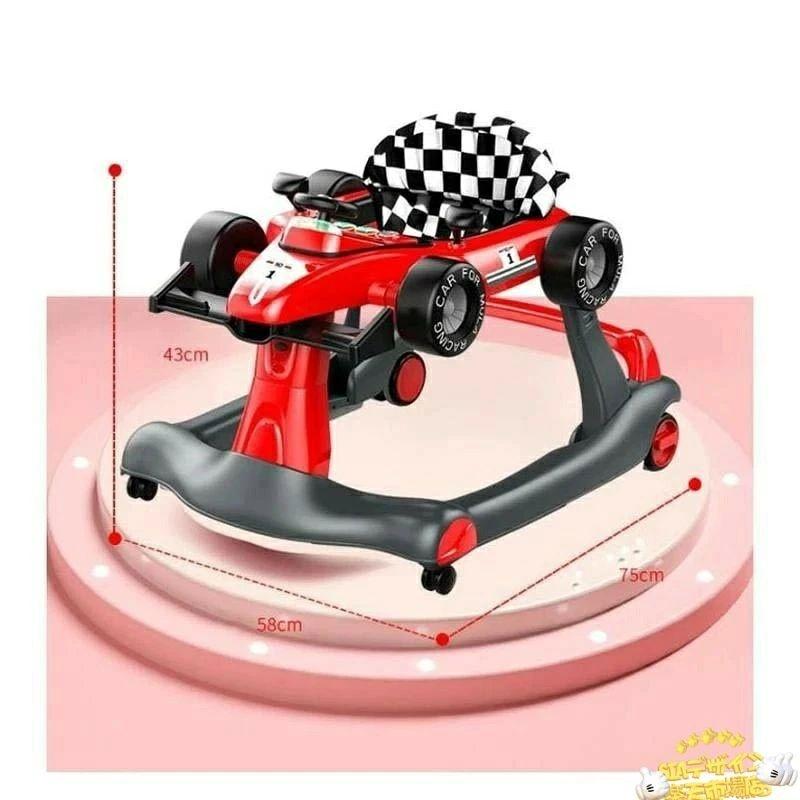 ベビーウォーカー 歩行器 3way 乗り物 乗用玩具 F1型 手押し車 3段階高 